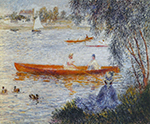 Pierre-Auguste Renoir Boating at Argenteuil, 1873 oil painting reproduction