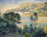 Pierre-Auguste Renoir View From Cap Martin of Monte Carlo, 1884 oil painting reproduction