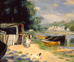 Pierre-Auguste Renoir View of Bougival, 1873 oil painting reproduction