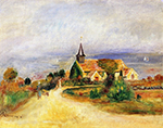Pierre-Auguste Renoir Village by the Sea, 1880-89 oil painting reproduction