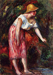 Pierre-Auguste Renoir Woman in a Straw Hat oil painting reproduction