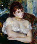 Pierre-Auguste Renoir Woman in Armchair, 1874 oil painting reproduction