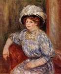 Pierre-Auguste Renoir Woman in Blue, 1906-09 oil painting reproduction