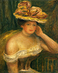 Pierre-Auguste Renoir Woman Wearing a Corset oil painting reproduction