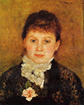Pierre-Auguste Renoir Woman Wearing White Frills, 1880 oil painting reproduction