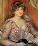 Pierre-Auguste Renoir Woman with a Fan, 1906 oil painting reproduction