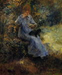 Pierre-Auguste Renoir Woman with a Black Dog, 1874 oil painting reproduction