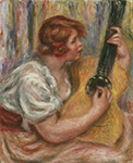 Pierre-Auguste Renoir Woman with a Guitar, 1918 oil painting reproduction