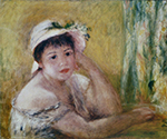 Pierre-Auguste Renoir Woman with a Straw Hat, 1880 oil painting reproduction