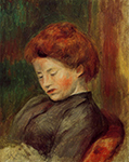 Pierre-Auguste Renoir Woman's Head oil painting reproduction