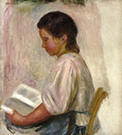 Pierre-Auguste Renoir Young Girl Reading, 1904 oil painting reproduction
