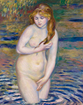 Pierre-Auguste Renoir Young Girl Bathing, 1888 oil painting reproduction