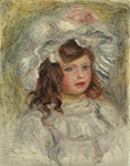 Pierre-Auguste Renoir Young Girl in a Hat, 1905 oil painting reproduction