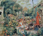 Pierre-Auguste Renoir Young Girls in the Garden, 1893-95 oil painting reproduction