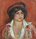 Pierre-Auguste Renoir Young Woman in a Hat, 1912 oil painting reproduction
