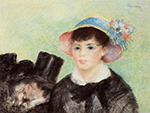 Pierre-Auguste Renoir Young Woman in a Straw Hat, 1877 oil painting reproduction