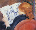Pierre-Auguste Renoir Young Woman Reading an Illustrated Journal, 1880 oil painting reproduction