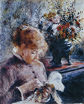 Pierre-Auguste Renoir Young Woman Sewing, 1879 oil painting reproduction