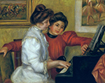 Pierre-Auguste Renoir Yvonne and Christine Lerolle at the Piano, 1897 oil painting reproduction