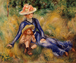 Pierre-Auguste Renoir Yvonne and Jean-1899 oil painting reproduction