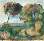 Pierre-Auguste Renoir Breton Landscape - Trees and Moor, 1892 oil painting reproduction