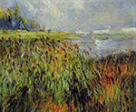 Pierre-Auguste Renoir Bulrushes on the Banks of the Seine, 1874 oil painting reproduction
