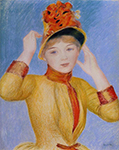 Pierre-Auguste Renoir Bust of a Woman, 1883 oil painting reproduction