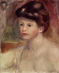 Pierre-Auguste Renoir Bust of a Young Woman, 1904 oil painting reproduction