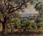 Pierre-Auguste Renoir Cagnes Landscape, 1895 oil painting reproduction