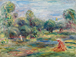 Pierre-Auguste Renoir Cagnes Landscape, 1907-08 01 oil painting reproduction