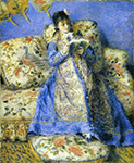 Pierre-Auguste Renoir Camille Monet Reading, 1872 oil painting reproduction