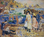 Pierre-Auguste Renoir Children by the Sea in Guernsey, 1883 oil painting reproduction