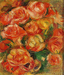 Pierre-Auguste Renoir A Bowlful of Roses oil painting reproduction