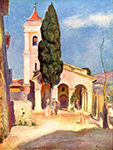 Pierre-Auguste Renoir Church at Cagnes oil painting reproduction