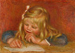 Pierre-Auguste Renoir Coco Writing, 1905 oil painting reproduction