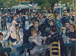 Pierre-Auguste Renoir Dance at the Moulin de la Galette, 1876 oil painting reproduction