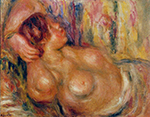 Pierre-Auguste Renoir Femme a la Poitrine, Nue Endormie, 1919 oil painting reproduction