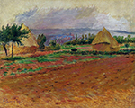 Pierre-Auguste Renoir Field and Haystacks, 1885 oil painting reproduction