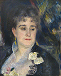Pierre-Auguste Renoir First Portrait of Madame Georges Charpeitier, 1876-77 oil painting reproduction