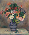 Pierre-Auguste Renoir Flowers in a Vase, 1880 oil painting reproduction