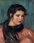 Pierre-Auguste Renoir Gabrielle at Black Scarf oil painting reproduction