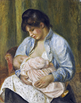 Pierre-Auguste Renoir A Woman Nursing a Child, 1894 oil painting reproduction