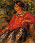 Pierre-Auguste Renoir Gabrielle in the Garden at Cagnes, 1911 oil painting reproduction
