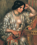Pierre-Auguste Renoir Gabrielle Wearing Jewelry, 1910 oil painting reproduction