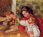 Pierre-Auguste Renoir Gabrielle, Jean and a Little Girl, 1895 oil painting reproduction