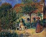 Pierre-Auguste Renoir Garden Scene in Brittany, 1886 oil painting reproduction