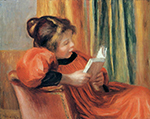 Pierre-Auguste Renoir Girl Reading, 1890 oil painting reproduction