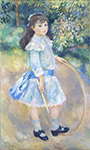 Pierre-Auguste Renoir Girl with a Hoop, 1885 oil painting reproduction