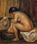 Pierre-Auguste Renoir After Bathing, 1800 oil painting reproduction