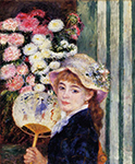 Pierre-Auguste Renoir Girl with Fan, 1881 oil painting reproduction